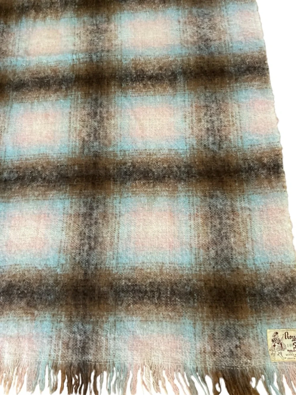 Royal Scot mohair and wool throw